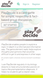 Mobile Screenshot of playdecide.eu