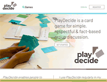Tablet Screenshot of playdecide.eu